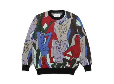 WACKO MARIA KNIT JAQUARD SWEATER "Mint"