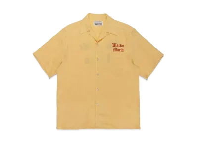 WACKO MARIA 50'S OPEN COLLAR SHIRT "Yellow"