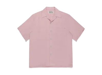 WACKO MARIA 50'S OPEN COLLAR SHIRT "Pink"