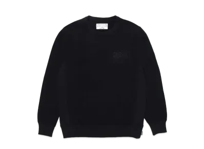 WACKO MARIA GP-C0001-BLANKLINE-BOB-NICETIME- / HEAVY WEIGHT CREW NECK SWEAT SHIRT"Black"