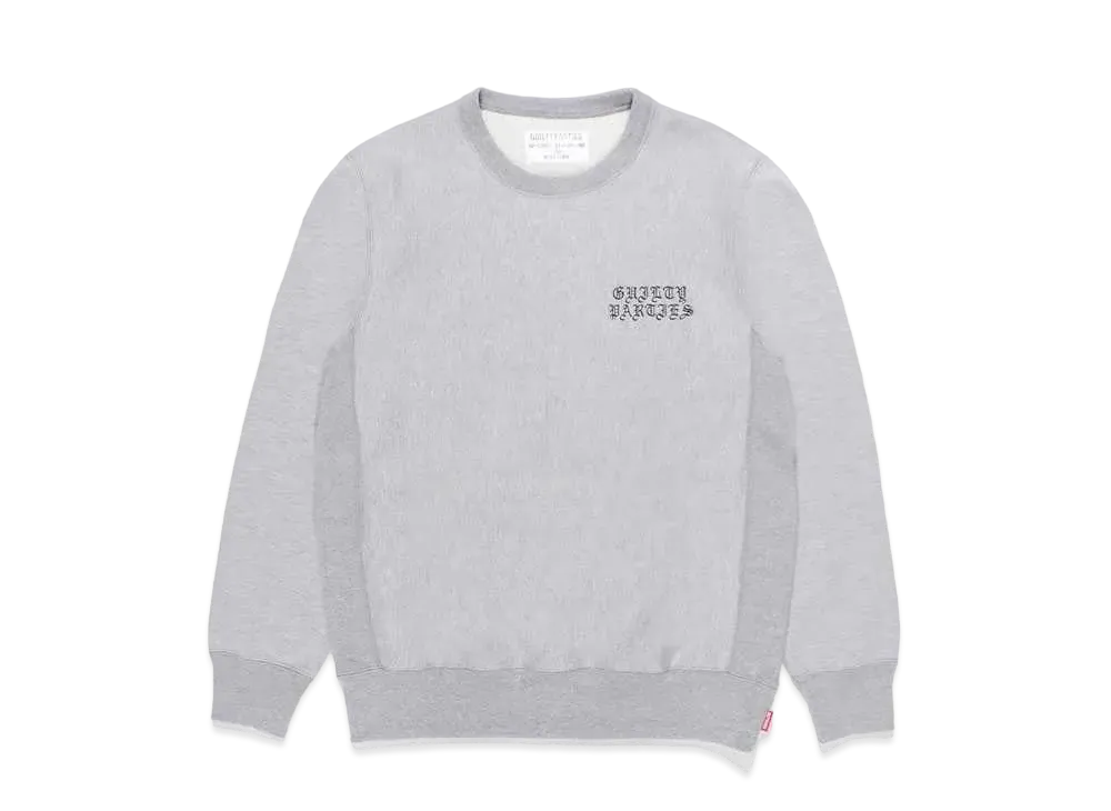 WACKO MARIA GP-C0001-BLANKLINE-BOB-NICETIME- / HEAVY WEIGHT CREW NECK SWEAT SHIRT"Gray"