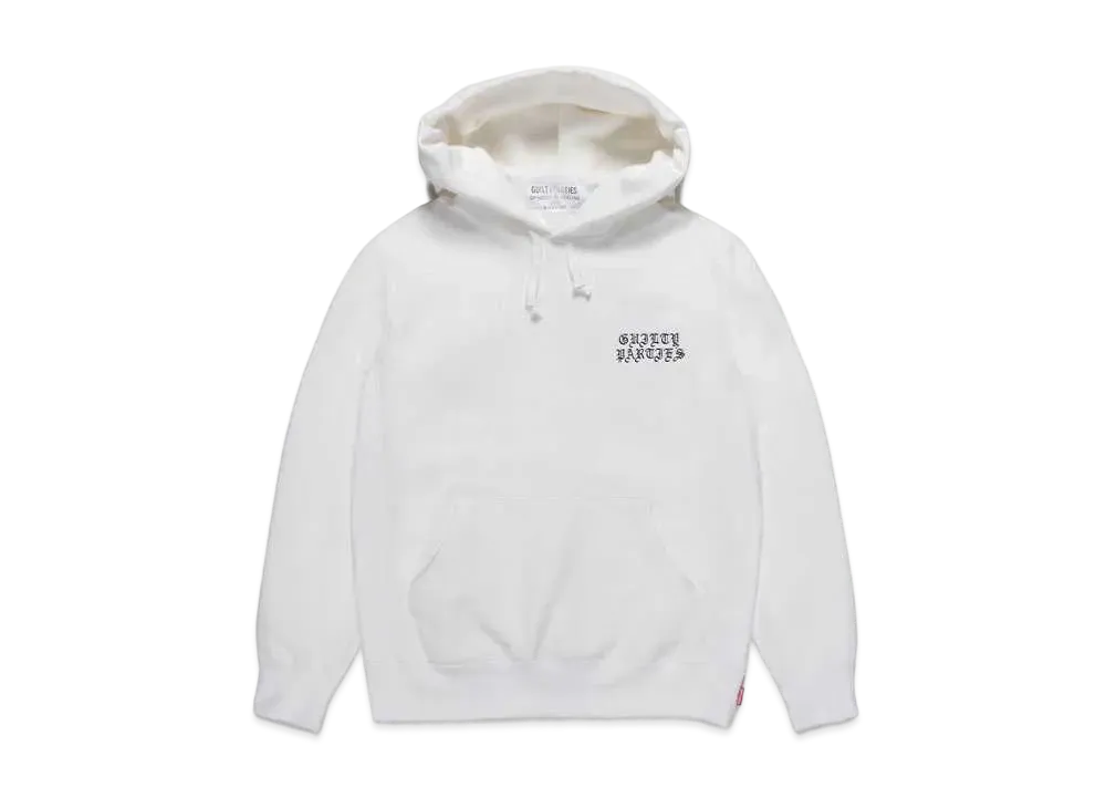 WACKO MARIA GP-H0001-BLANKLINE-BOB-NICETIME- / HEAVY WEIGHT PULLOVER HOODED SWEAT SHIRT "White"