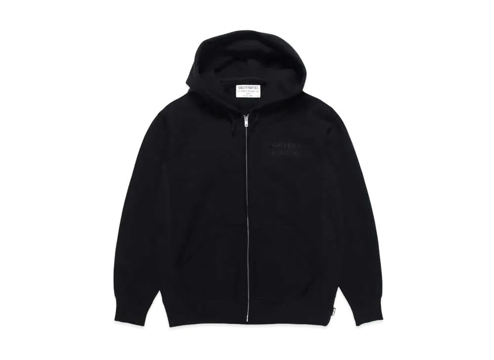 WACKO MARIA GP-Z0001-BLANKLINE-BOB-NICETIME- / HEAVY WEIGHT FULL ZIP HOODED SWEAT SHIRT "Black"