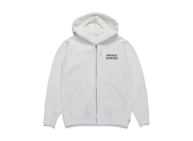 WACKO MARIA GP-Z0001-BLANKLINE-BOB-NICETIME- / HEAVY WEIGHT FULL ZIP HOODED SWEAT SHIRT "White"