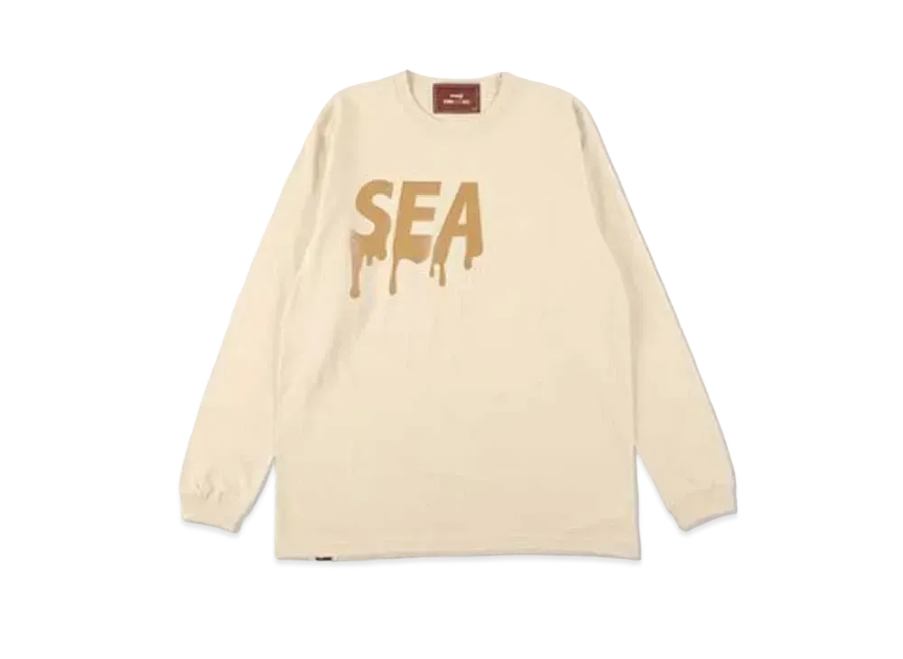 WIND AND SEA x meiji (SEA) L/S T-shirt "White Chocolate"