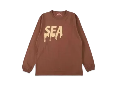 WIND AND SEA x meiji (SEA) L/S T-shirt "Milk Chocolate"