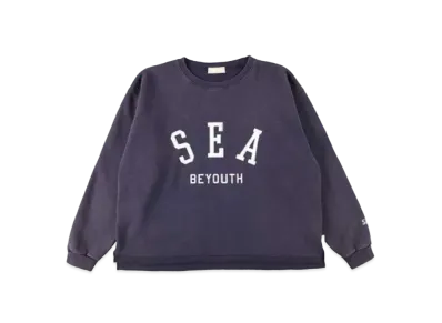 WIND AND SEA BYT (SEA-03-DLM) VT Wash Crew neck cut-sewn "Navy"