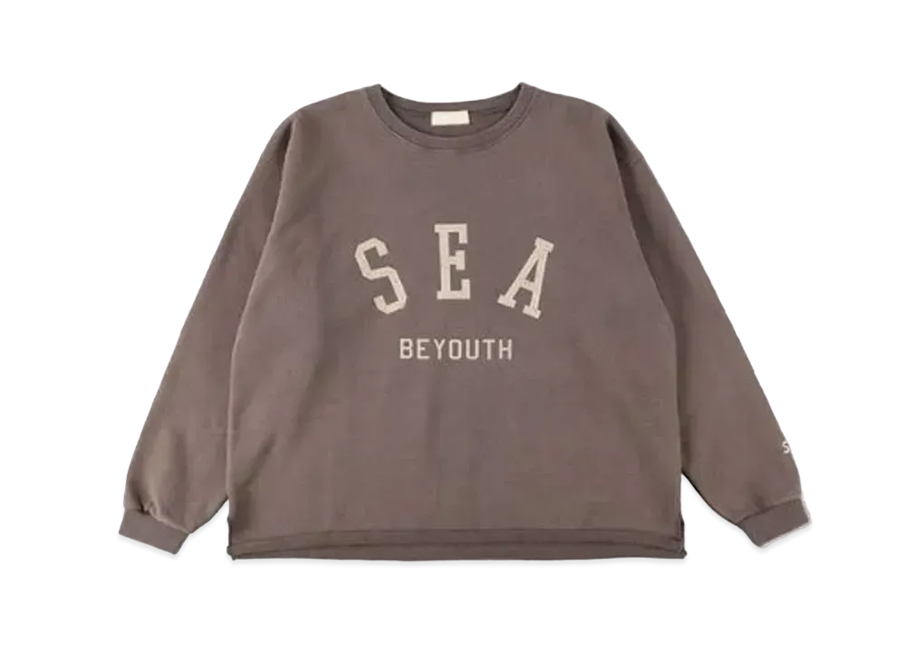 WIND AND SEA BYT (SEA-03-DLM) VT Wash Crew neck cut-sewn "Charcoal"