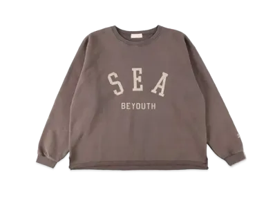 WIND AND SEA BYT (SEA-03-DLM) VT Wash Crew neck cut-sewn "Charcoal"