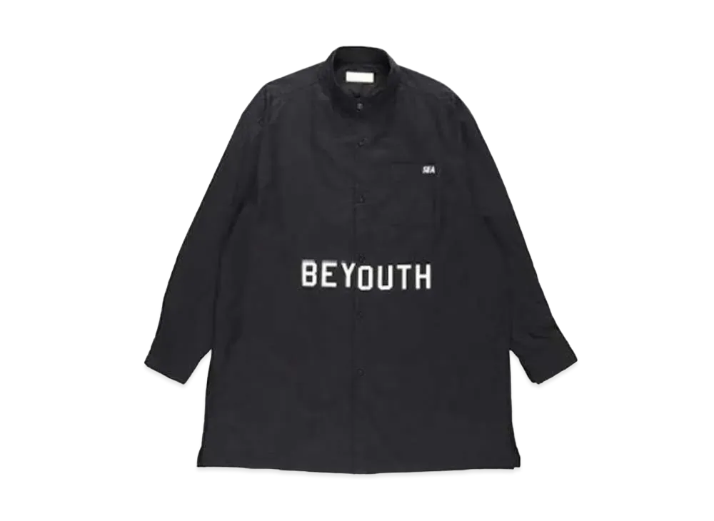WIND AND SEA BYT (SEA) no collar long shirt "Black"