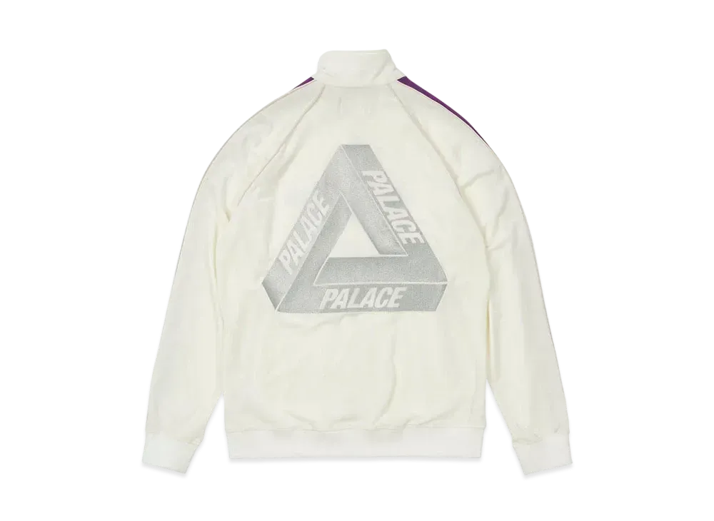 PALACE ELTON JOHN VELOUR TRACK TOP "White"