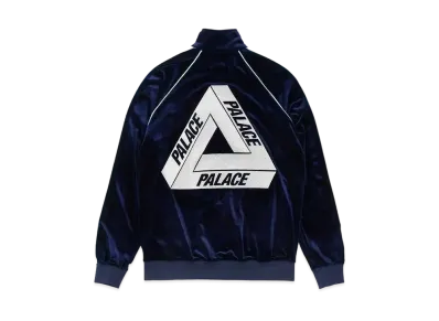 PALACE ELTON JOHN VELOUR TRACK TOP "Navy"