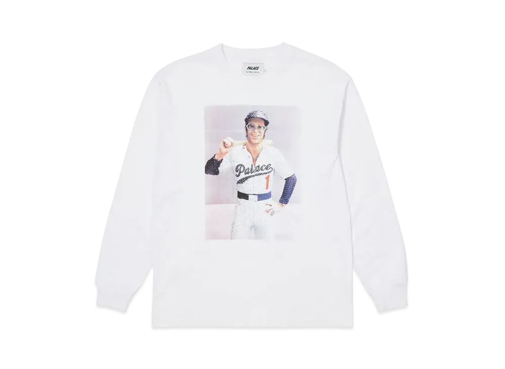 PALACE ELTON JOHN BALLER LONGSLEEVE "White"