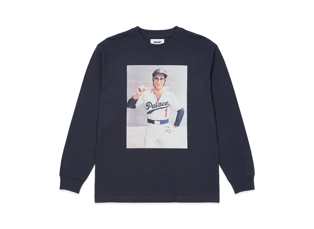 PALACE ELTON JOHN BALLER LONGSLEEVE "Navy"