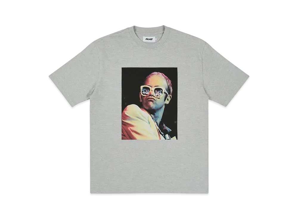 PALACE ELTON JOHN ICON T-SHIRT "Grey Marl"