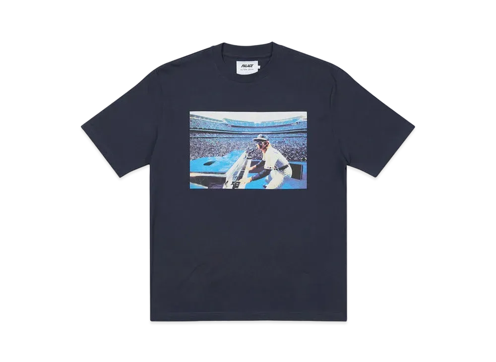 PALACE ELTON JOHN P-IANO T-SHIRT "Navy"
