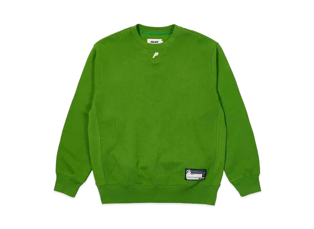 PALACE P NECK CREW "Dark Green"