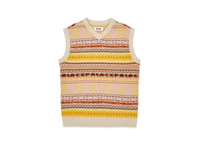 PALACE FAIRISLE KNIT VEST "Brown"