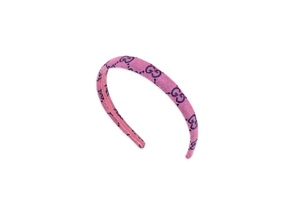 GUCCI GG Multicolor Canvas Hair Band "Pink"