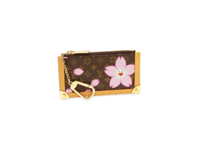 Louis Vuitton x Takashi Murakami Pochette Cle Monogram Cherry Blossom