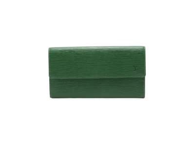Louis Vuitton Epi Pochette Porte Monnaie Cartescredit "Borneo Green"