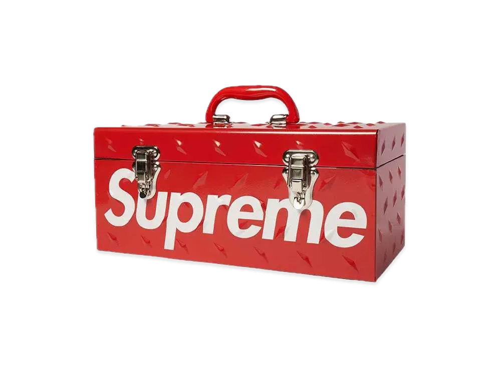 Supreme Diamond Plate Tool Box "Red"