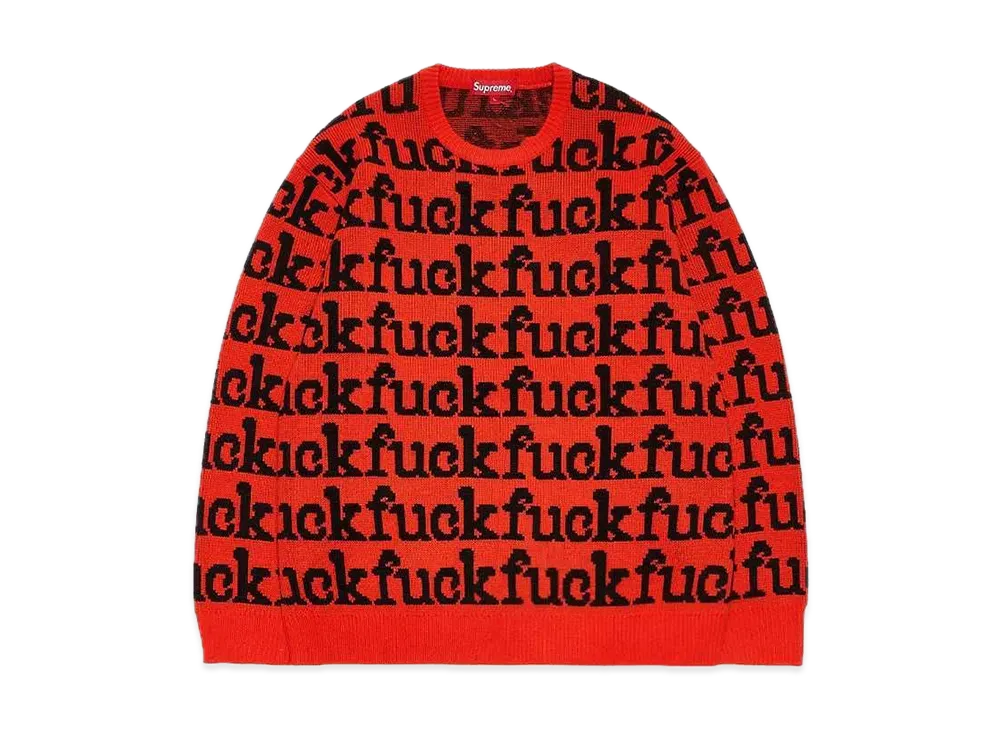 シュプリーム ファック セーター "オレンジ"
