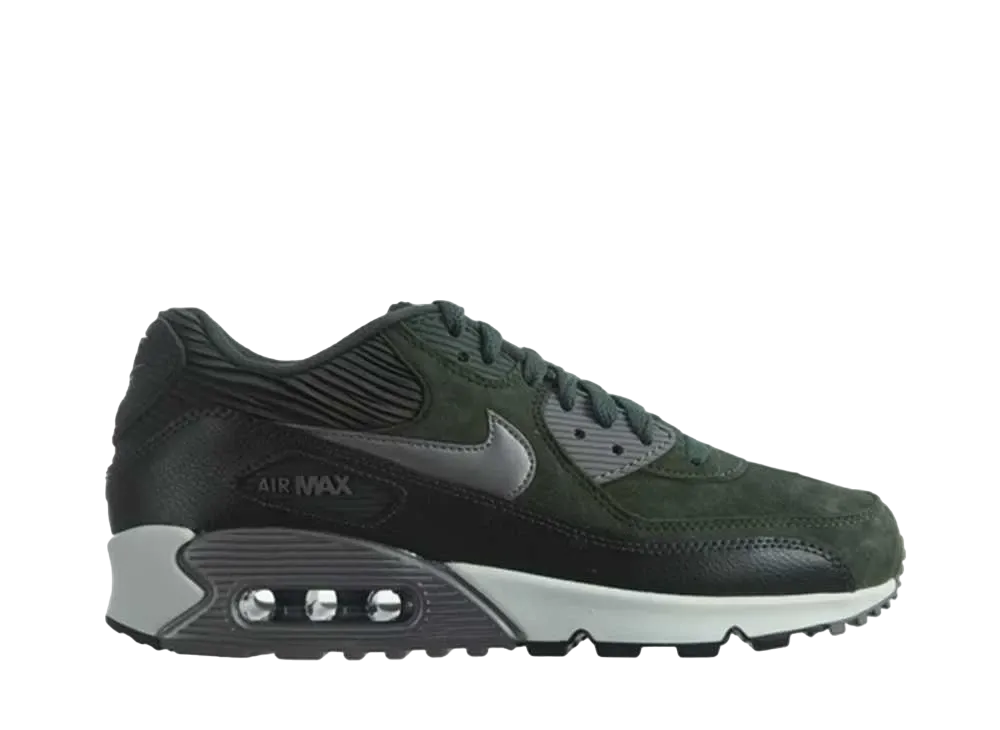 ナイキ ウィメンズ エアマックス90 レザー "カーボン グリーン メタリック ピューター Sq Sl"