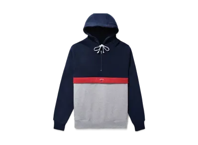 Noah Runner Hoodie "Heather Grey/Red/Navy"