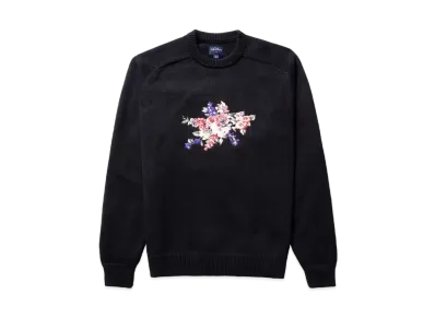 Noah Embroidered Cotton Sweater "Black"
