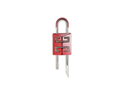 GIVENCHY Small 4G Padlock In Two Tone Metal "Red"