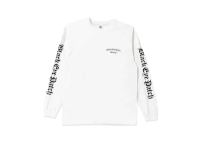 BlackEyePatch ALL CITY BLACKLETTER L/S TEE "White"