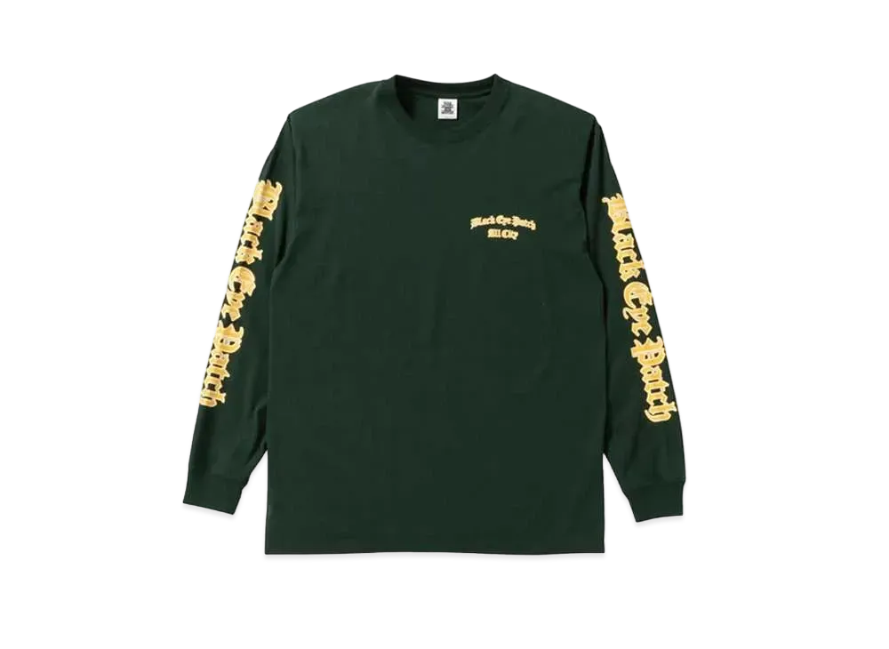 BlackEyePatch ALL CITY BLACKLETTER L/S TEE "Green"