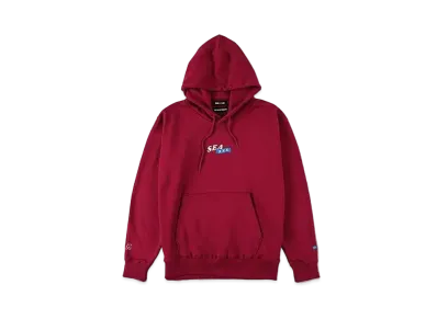 WIND AND SEA x XXX (CIRCLE-XXX) HOODIE "Burgandy"