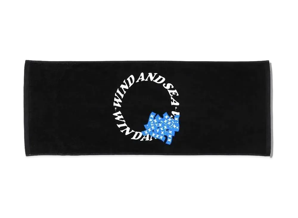 WIND AND SEA x XXX (MONOGRAM) TOWEL "Black"