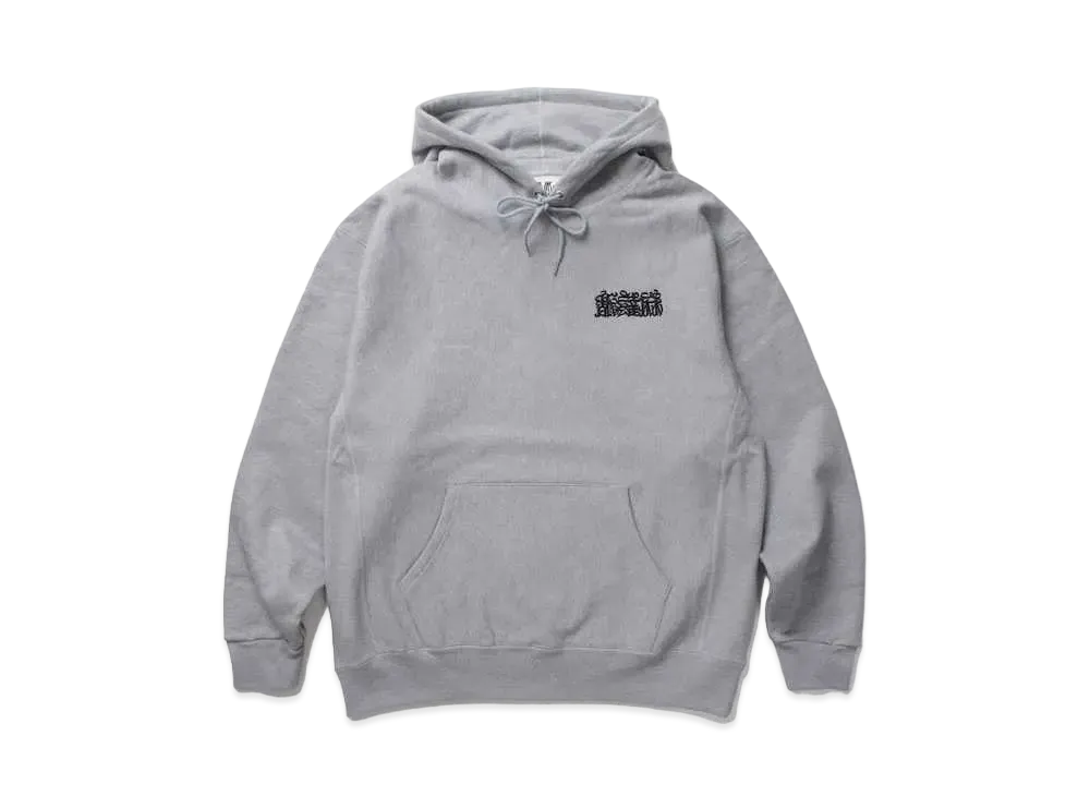 APHRODITEGANG NAMEDARUMA LOGO HEAVY WEIGHT HOODED SWEAT SHIRT "Grey"