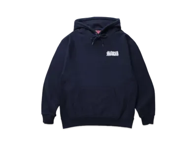APHRODITEGANG NAMEDARUMA LOGO HEAVY WEIGHT HOODED SWEAT SHIRT "Navy"