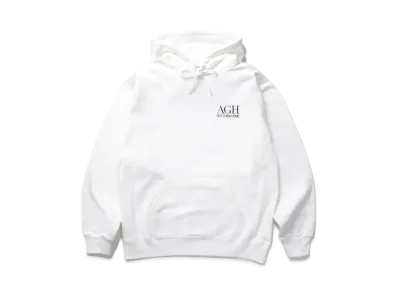 APHRODITEGANG AGH LOGO HEAVY WEIGHT HOODED SWEAT SHIRT "White"