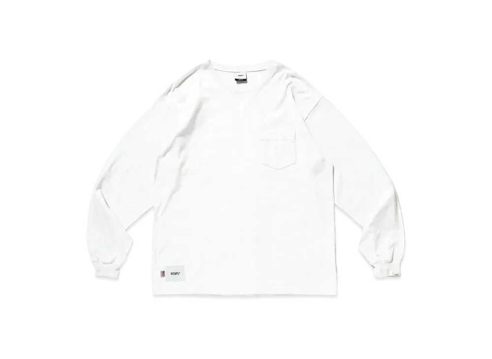 Wtaps BLANK LS 02 USA / TEE. COTTON "White"