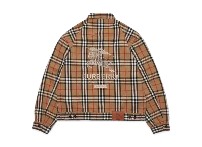 Supreme / Burberry Denim Trucker Jacket "Beige"