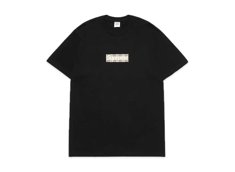 Supreme / Burberry Box Logo Tee "Black"