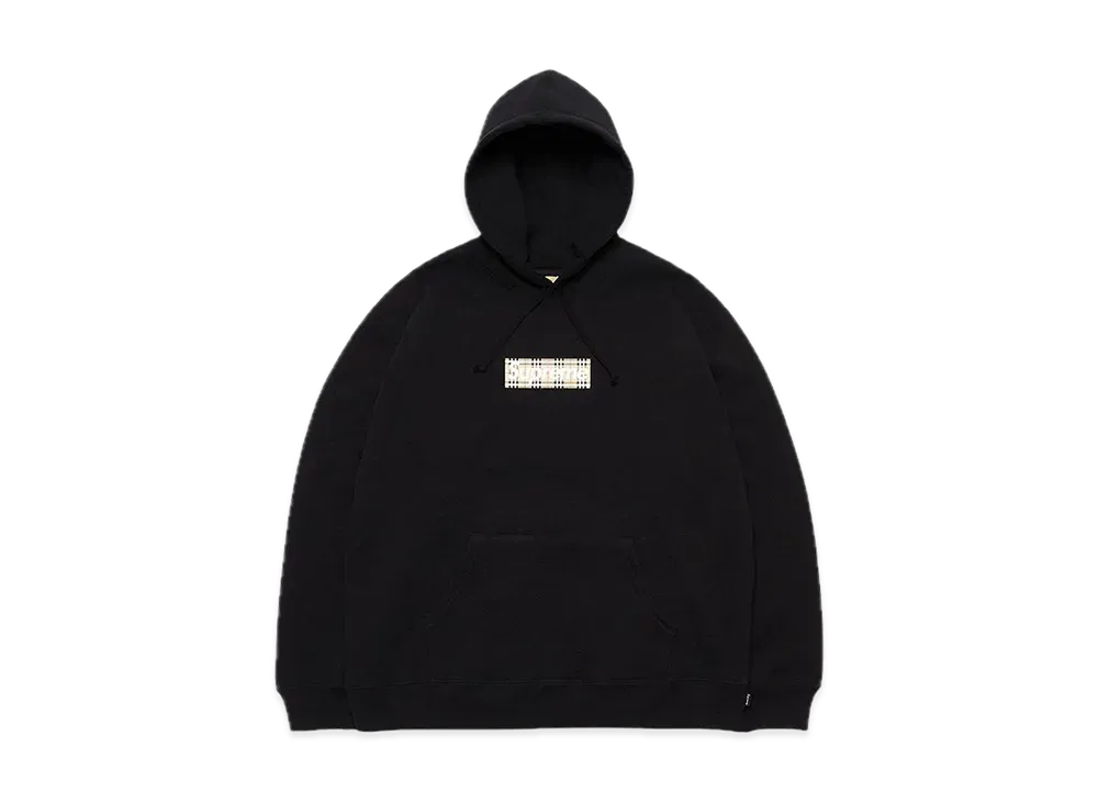 Supreme / Burberry Box Logo Hooded Sweatshirt "Black"
