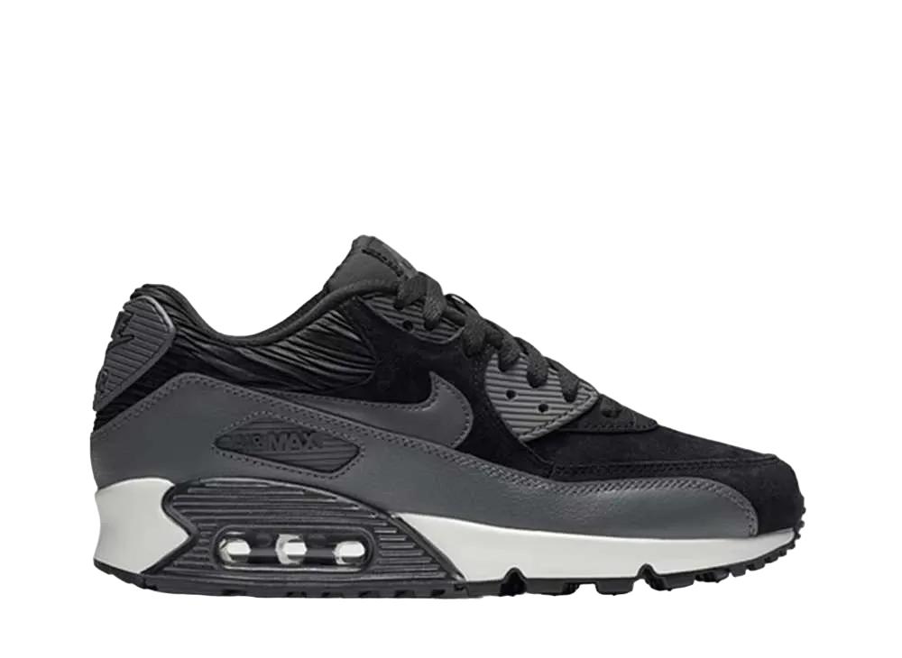 Nike Women's Air Max 90 "Leather Black/Dark Grey"