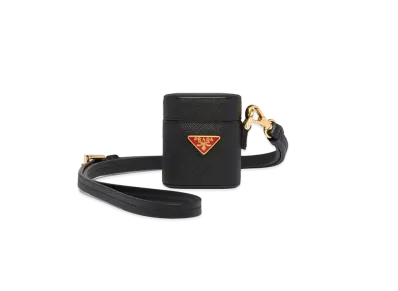 PRADA Saffiano Leather AirPods Case "Black/Red"