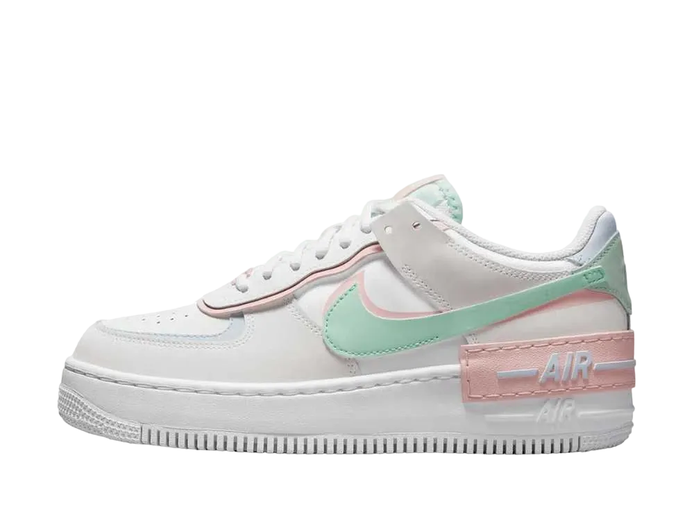 ナイキ ウィメンズ エアフォース1 シャドウ "ホワイト/アトモスフィア/ミント"