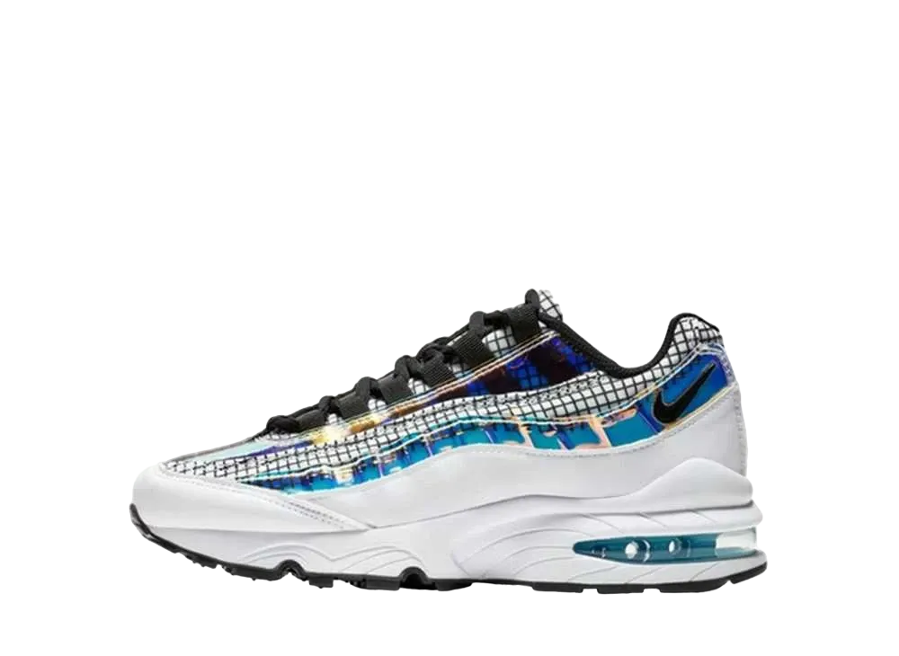 Nike GS Air Max 95 LV8 "White/Blue Glaze/Black"