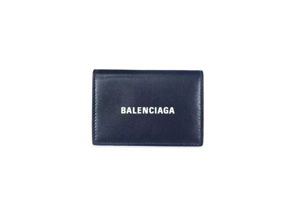 Balenciaga Cash Mini Wallet "Navy"