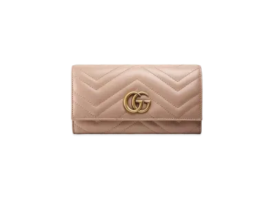 GUCCI GG Marmont Zip Around Wallet ”Porcelain Rose”