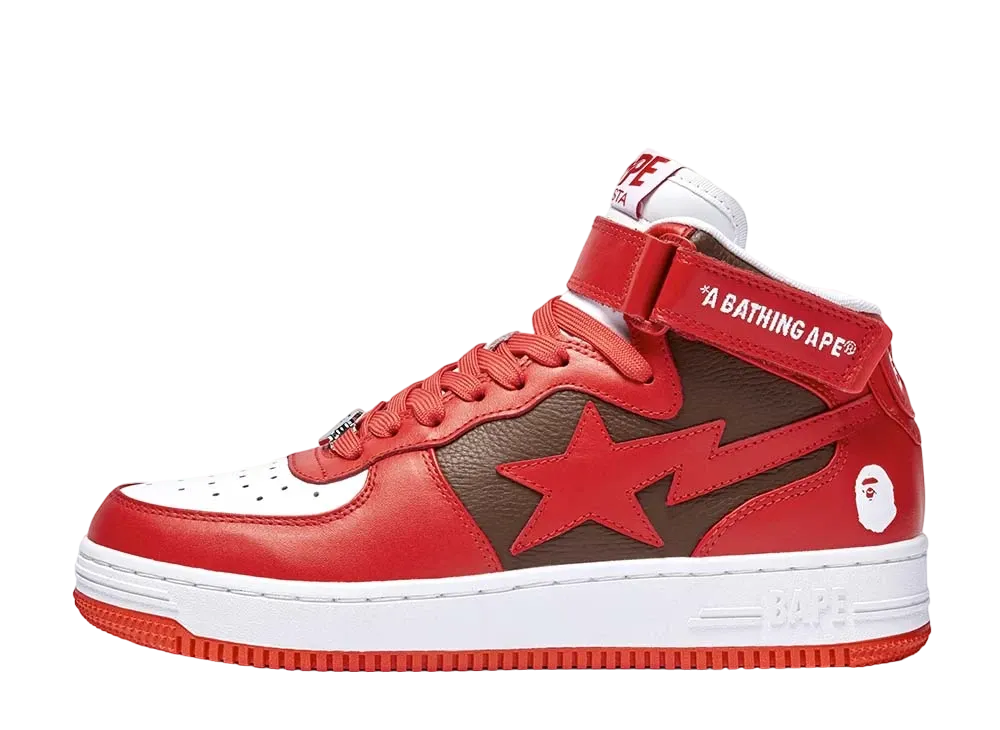 A BATHING APE®︎ BAPE STA Mid "Red"