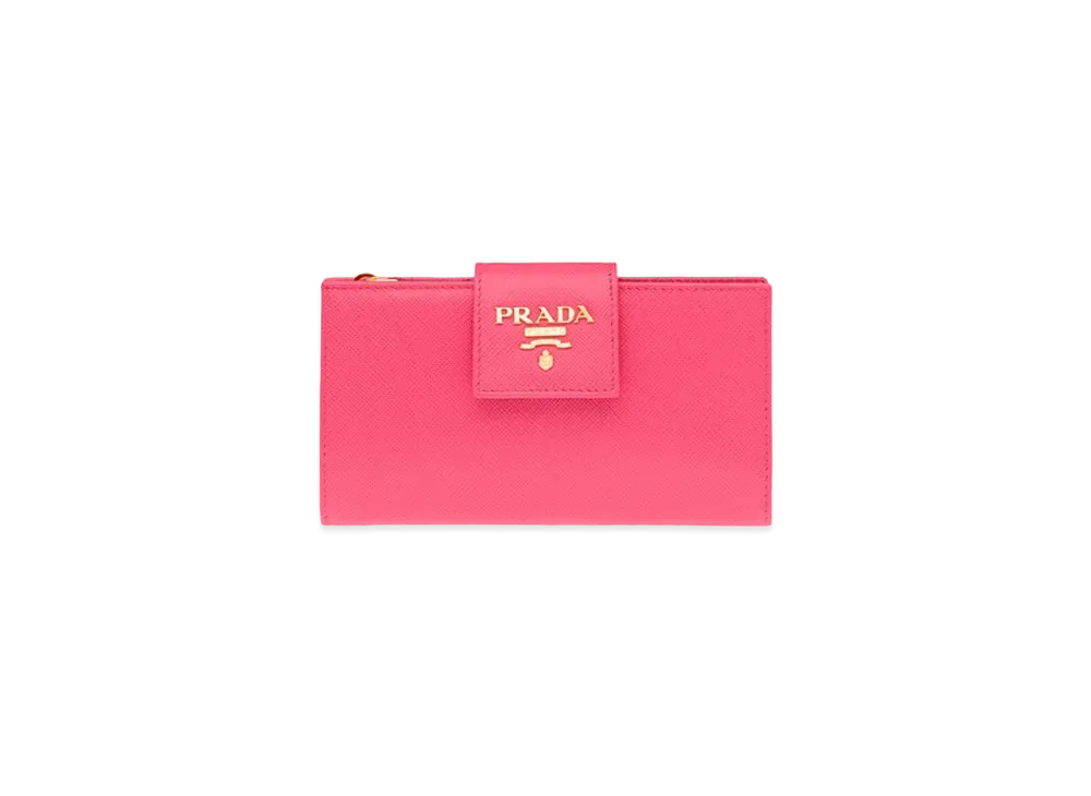 プラダ サフィアーノレザー 財布 "ピンク"